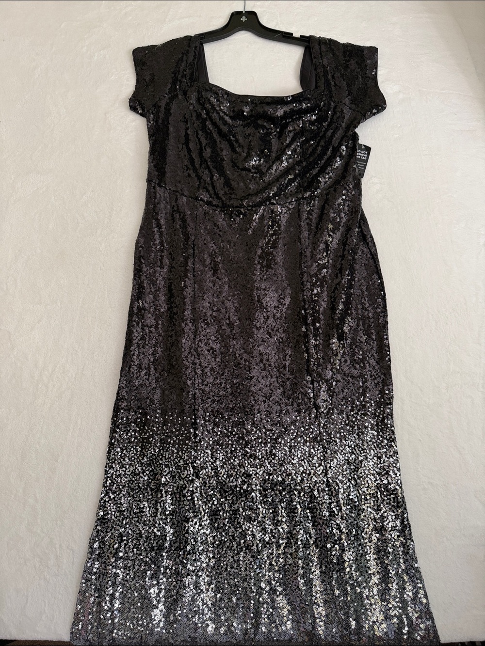 torrid Black to Silver Sequin Ombre Formal Dress